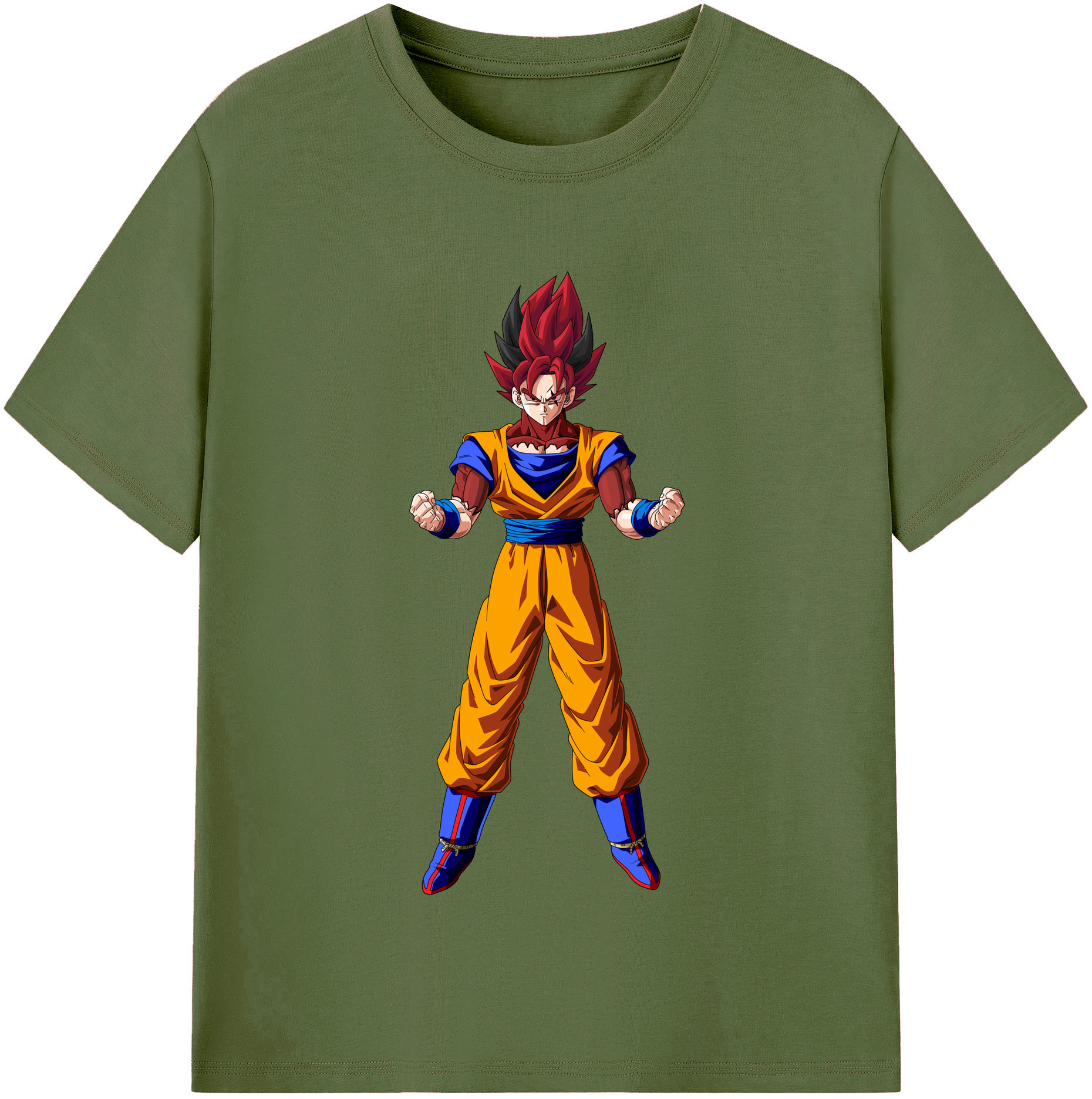 （画像用） ドラゴンボール 孫悟空（そん ごくう）Son Goku カカロット DRAGON BALL Kakarotto 綿100％半袖Tシャツ（フロントプリント）